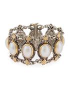 Silver & 18k Australian Mabe Pearl