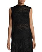 Sleeveless Knit Lace