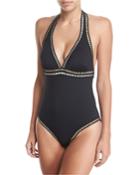 Threading One-piece Halter