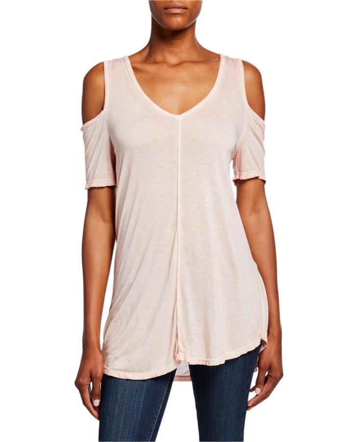 Madaline Cold-shoulder Jersey Top