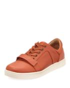 Men's Ossie Leather Platform Sneakers, Orange