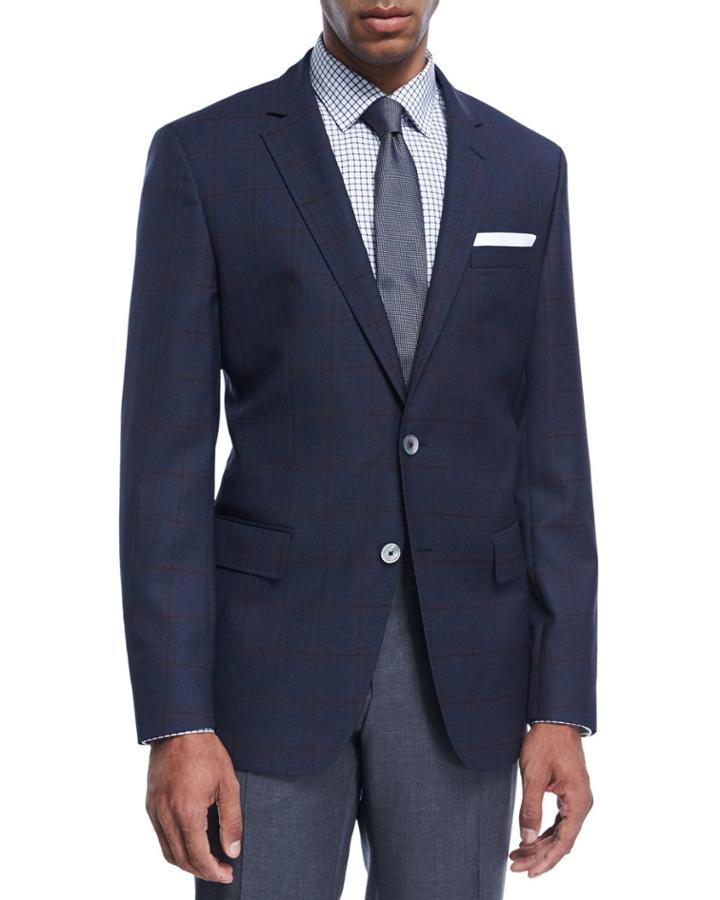 Windowpane Check Wool