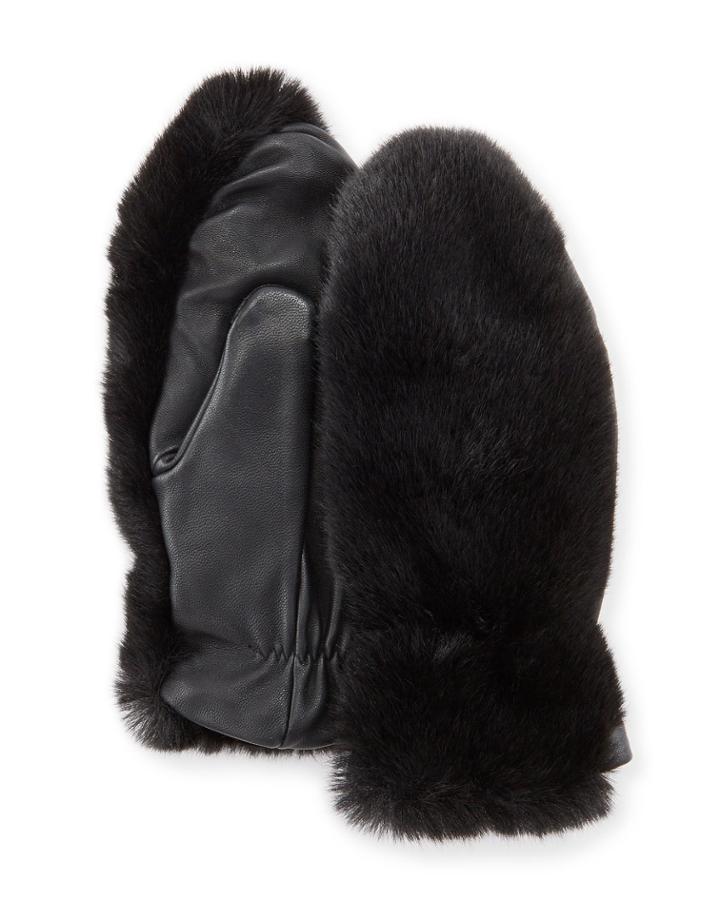 Fownes Faux Fur & Leather Tech