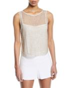 Amal Embellished Boxy Tank
