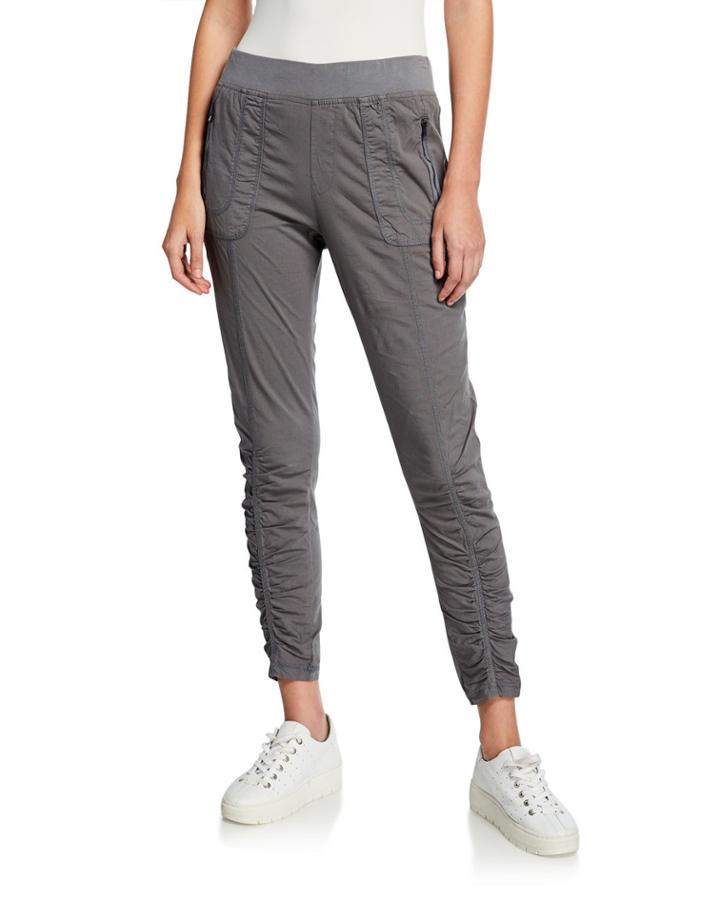 Grassroots Ruched Crop Pull-on Pants