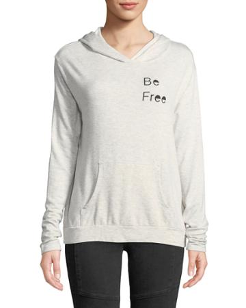Be Free Graphic Pullover Hoodie