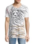 Men's Lion-graphic T-shirt