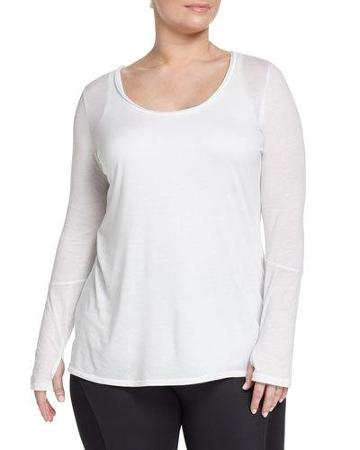 Long-sleeve Cotton Tee, Blue
