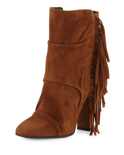 Alabama Suede Fringe Boot, Falcone