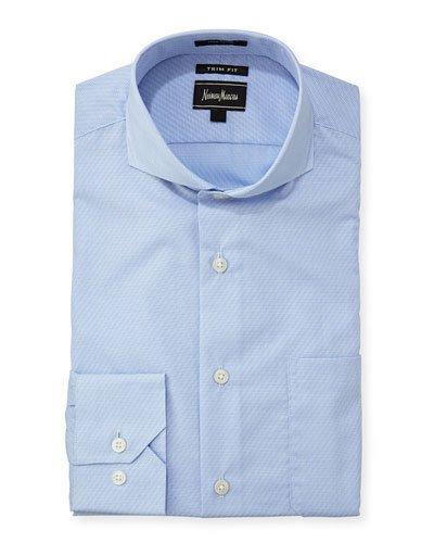 Trim-fit Textured Dress Shirt,