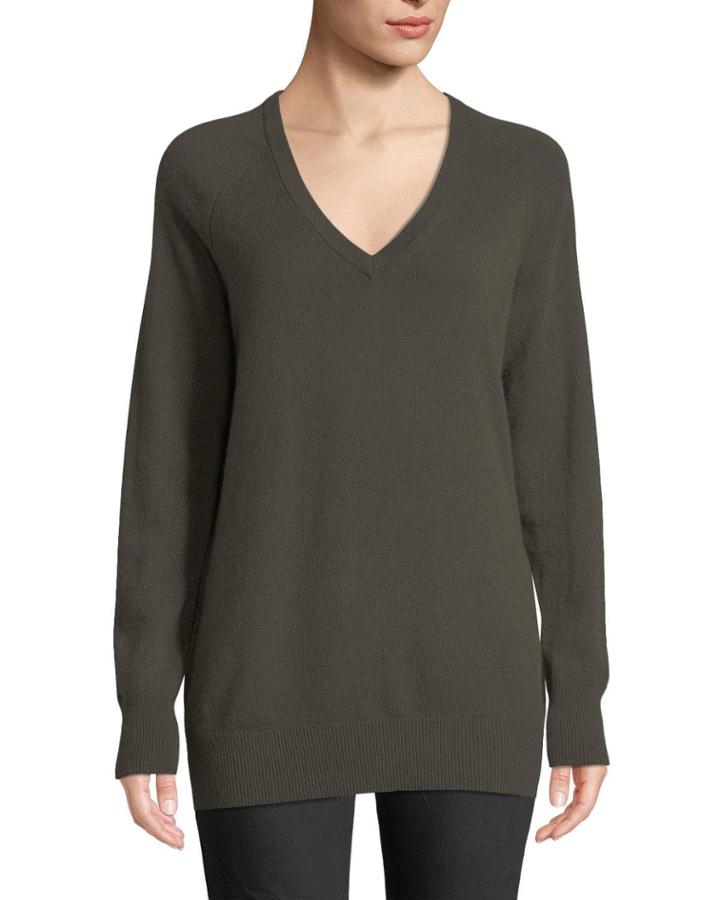 Asher Cashmere V-neck Pullover