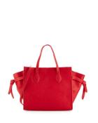 Miranda Leather Tote Bag, Red