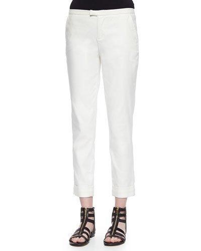 Low-rise Slim Cuffed Pants
