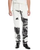 Men's Graphic Straight-leg Jeans