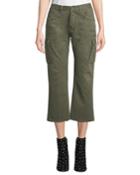 Wide-leg Cropped Cargo Pants
