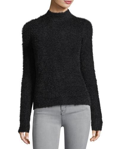 Fuzzy Mock-neck