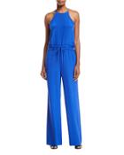 Davin Silk-blend Drawstring Jumpsuit