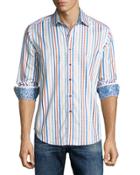 Stripe-print Long-sleeve Sport