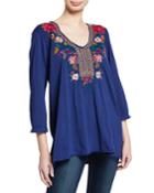 Katina Floral Embroidered Top