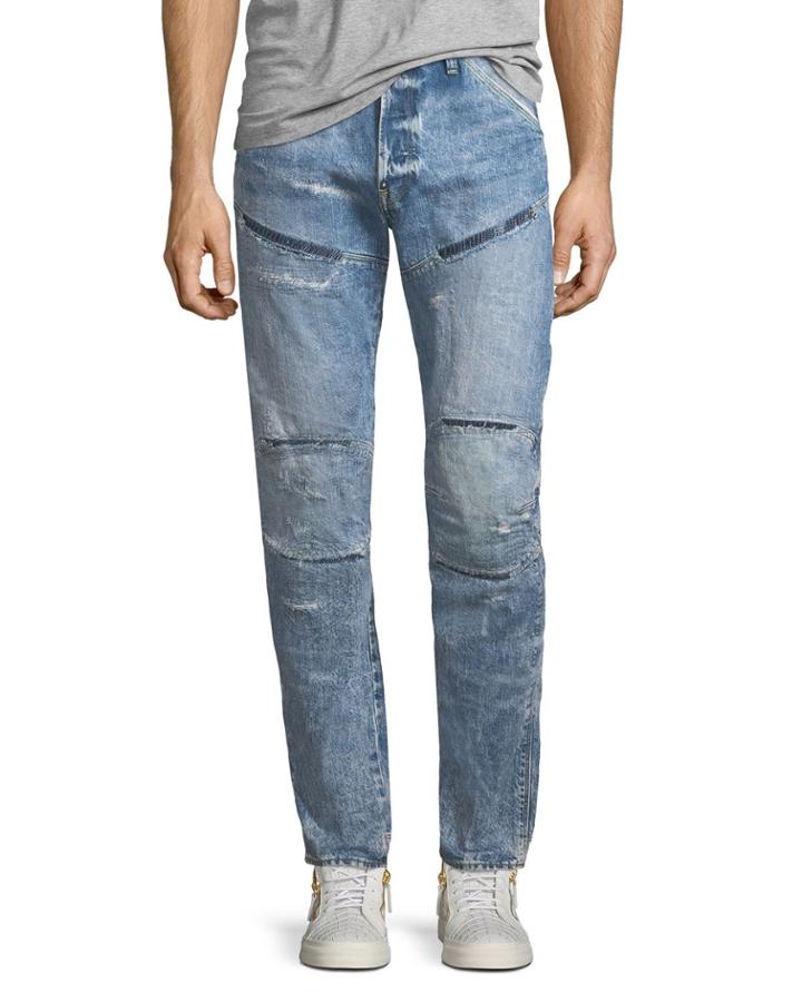 5620 3d Tapered Rip & Repair Jeans