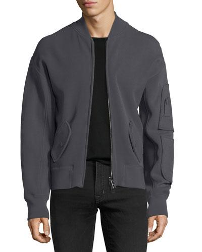Scuba-knit Bomber Jacket