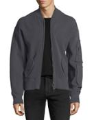 Scuba-knit Bomber Jacket