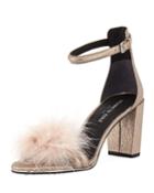 Lex Feather-pom Leather