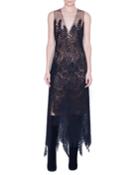 Fern Embroidered Wool Dress
