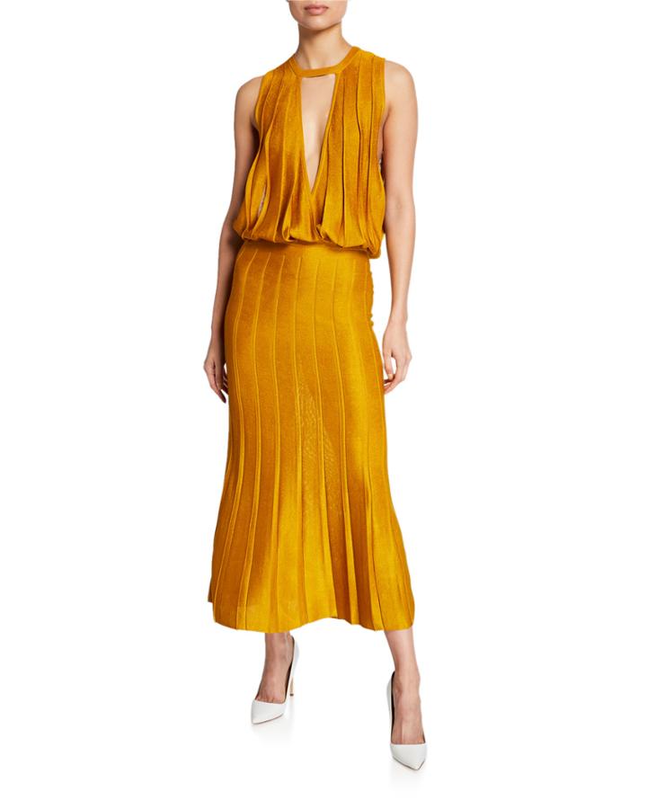 Pleated Keyhole
