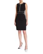 Scuba Crepe Contrast Piped