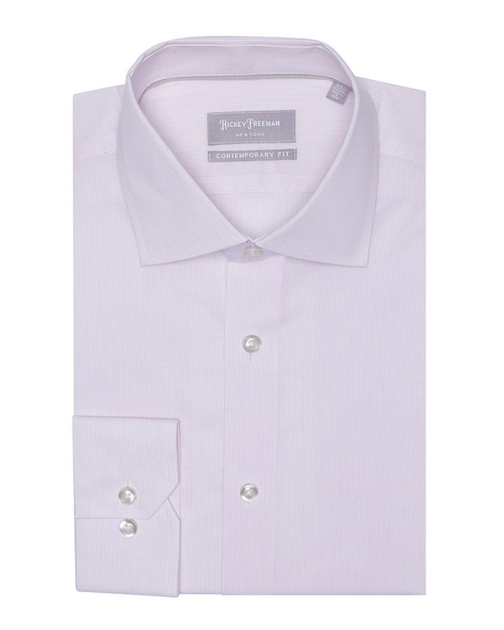 Men's Contemporary Fit Thin-striped Dress