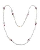 14k Long Single-strand Pearl Necklace,