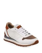 Suede And Leather Runner