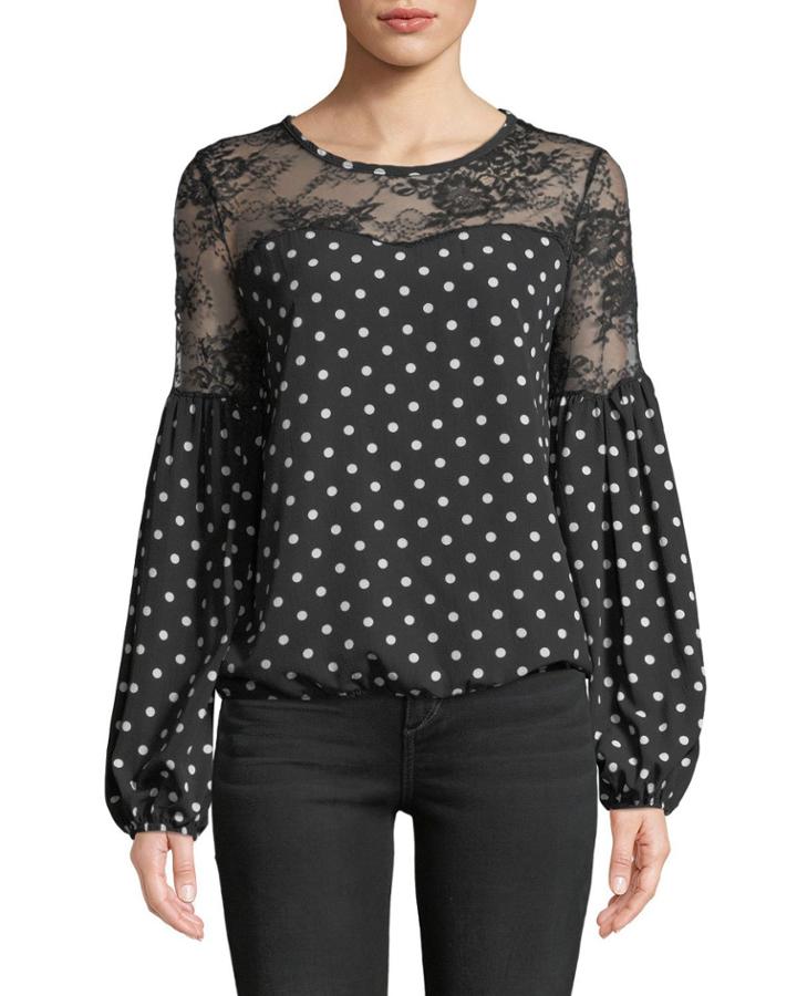 Dottie Sweetheart Illusion Blouse