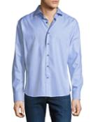 Men's Regular-fit Non-iron Dobby-texture Check Sport