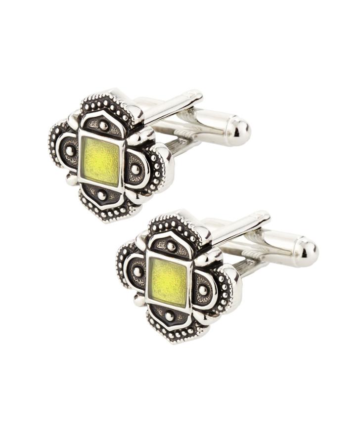 Link Up Green Antique Cuff