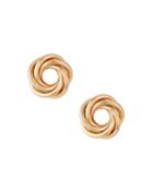3d Swirl Post Earrings