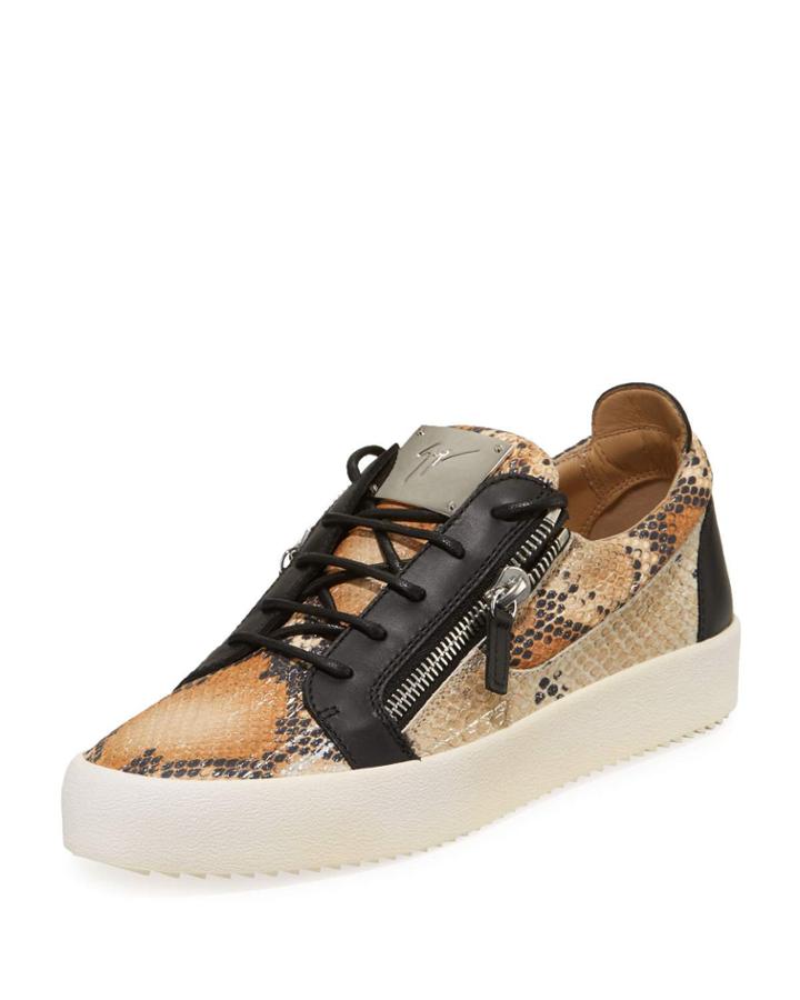 Men's Snake-print Platform