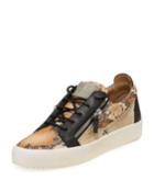 Men's Snake-print Platform
