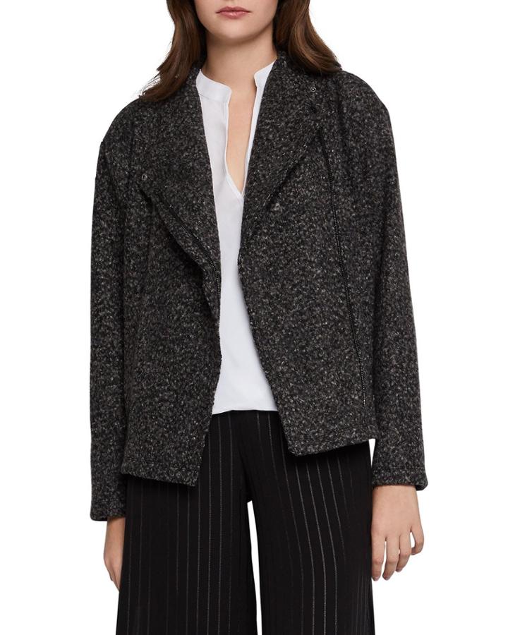 Marled Zip-front