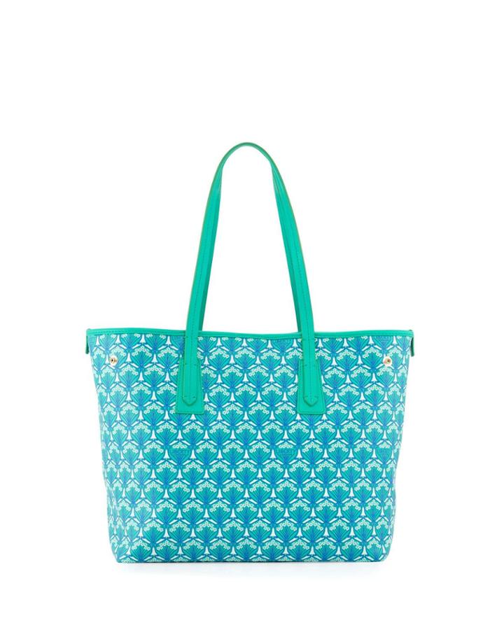 Marlborough Iphis Printed Little Tote Bag, Green