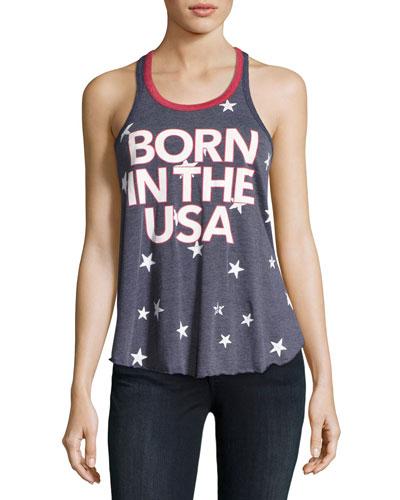 Born In The Usa Racerback Tank Top
