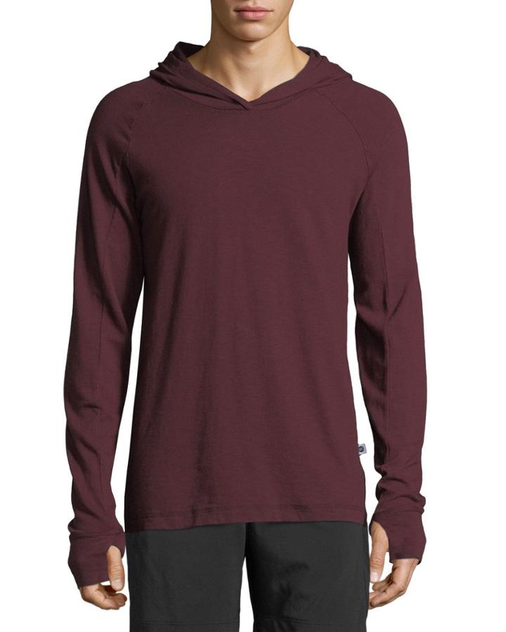 Men's Alpha Long-sleeve Hooded T-shirt