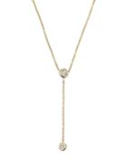 14k 2-diamond Lariat Necklace