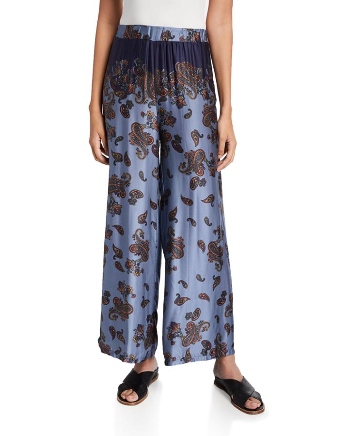 Board Paisley-print Wide-leg Pants