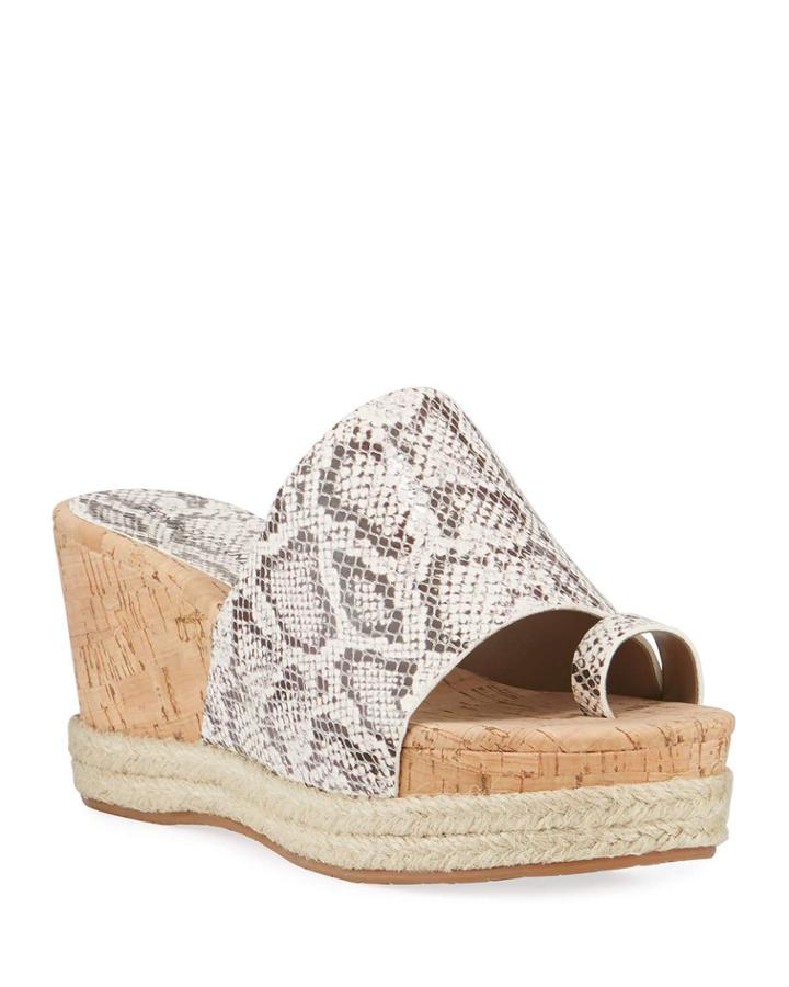 Janet Snake-embossed Platform