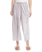 Wide-leg Shiny-plisse