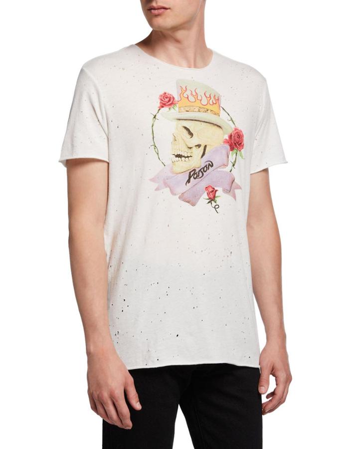 Men's Poison Skull Graphic Band T-shirt
