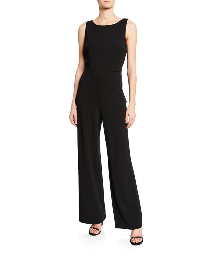 Cowl-back Wide-leg Jumpsuit