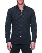 Men's Fibonacci Shaped Sport Shirt - Ceremony Black